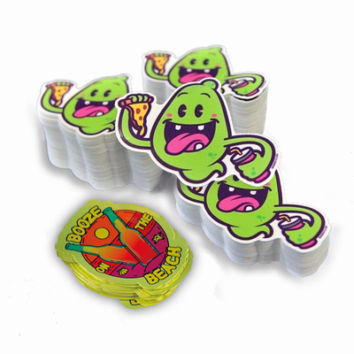Self Adhesive Adhesive Sticker Die Cut PVC Sticker Waterproof CMYK Priting