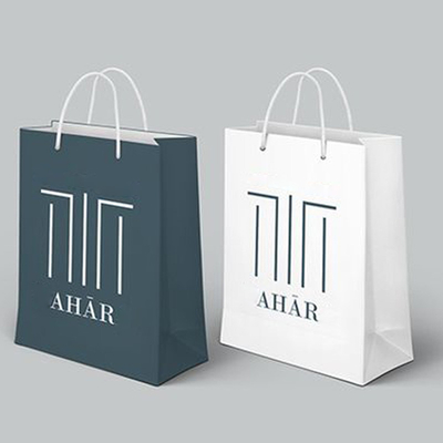 250gsm Recycled Gift Bags Large Personalised White Paper Bags Biodegradable