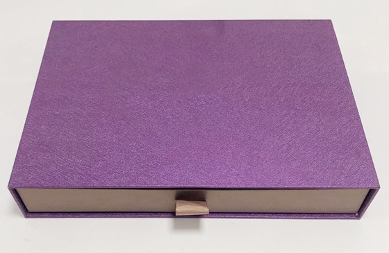 Exquisite Hotel Gift Packing Boxes Cardboard Drawer Box Gold Color Logo