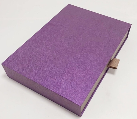 Exquisite Hotel Gift Packing Boxes Cardboard Drawer Box Gold Color Logo