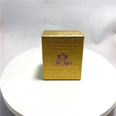 Golden Bronzing Lid Box Cosmetic Paper Box For Packaging