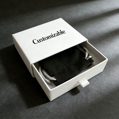 Guter Preis Elegante Schmuck-Papierbox mit Schubladendesign, weichem Samtfutter und geschichteten Aufbewahrungsfächern für Halsketten, Ringe und Ohrringe Online