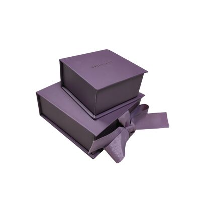 Guter Preis Schmuckpapierbox aus matt laminiertem Hartkarton mit individuellem Folienprägedruck, Farbdruck, Prägung und Flanell-Schwammfutter Online