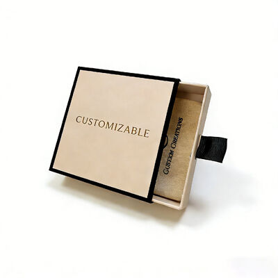 Guter Preis Individuell bedruckte Schmuck-Papierbox mit Heißfolienprägung und Blindprägung auf grauem Karton mit Spezialpapier, ideal für Verpackung und Einzelhandelspräsentation online