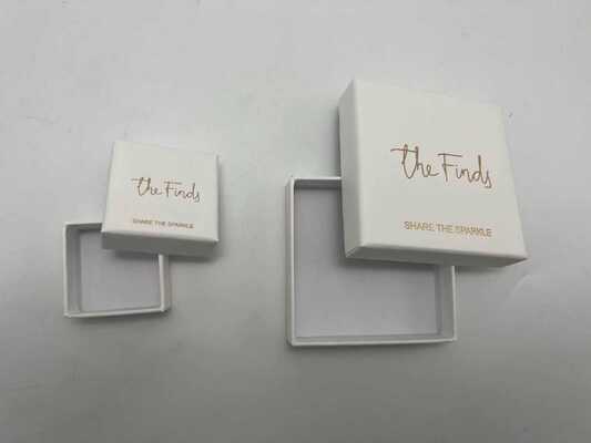 Guter Preis Custom Jewelry Paper Box featuring rigid cardboard matte laminated surface available in flip lid drawer and two piece box styles with hot stamping embossing and UV printing online