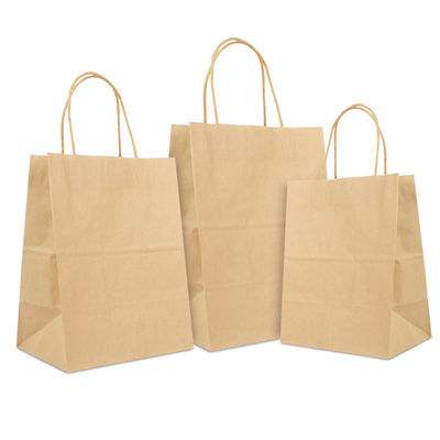 Guter Preis Handwerks-Kraftpapier-Taschen-Nahrung Eco freundliche personifiziert mit Ihrem eigenen Logo Online