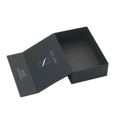 Guter Preis Buch-Art-leere Kosmetik packt schwarze Pappe mit magnetischer Schließung ein Online