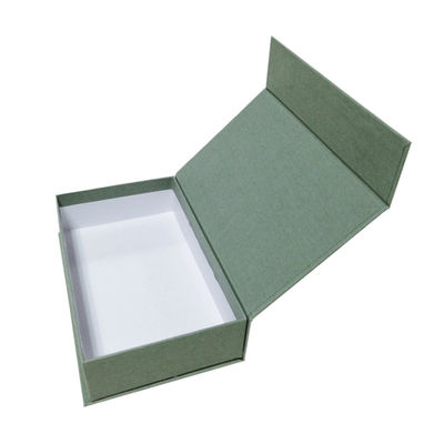 Guter Preis Geschenk-Verpackungs-Kasten-Schal-Verpackenkasten des Grün-120gsm in strukturiertem Papier Online