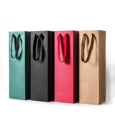 Guter Preis Personifiziertes Kraftpapier-Taschen Druckflaschen-Geschenk tragen das umweltfreundliche Verpacken Online