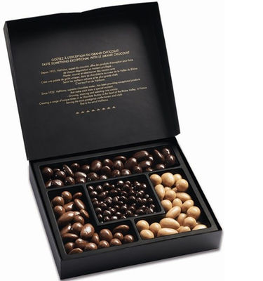 Guter Preis Schwarzes Karten-Wellpappe-Kasten-Kaffeebohne-Paket-Goldheißes stempelndes LOGO Online