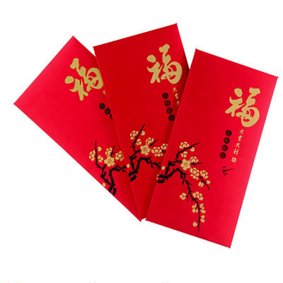 Guter Preis neues Umschlag-rote Karten-heißes Stempeln ANG Bao des Jahr-150gsm rotes für Chinesen Online