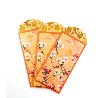 Guter Preis Geschenk des Geld-150gsm schlägt gelbes Geschenkpapier-Farbdruck-ANG Bao einschlagen ein Online