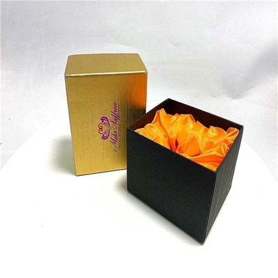 Guter Preis Goldener bronzierender Deckel-Kasten-kosmetischer Papierkasten für das Verpacken Online