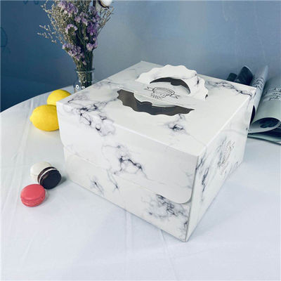 Guter Preis Marmormuster-tragbare Verpacken- der Lebensmittelpappschachteln Online