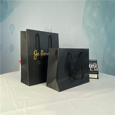Guter Preis Schwarzer Logo Custom Printed Paper Bags für das Einkaufen Online